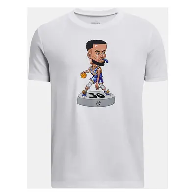 Under Armour Tričko UA CURRY BOBBLEHEAD SS-WHT - Kluci