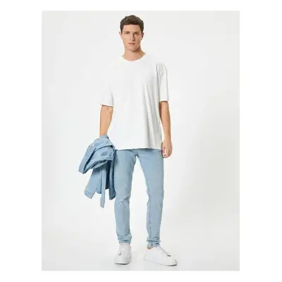 Koton Skinny Fit Buttoned Regular Waist Jeans