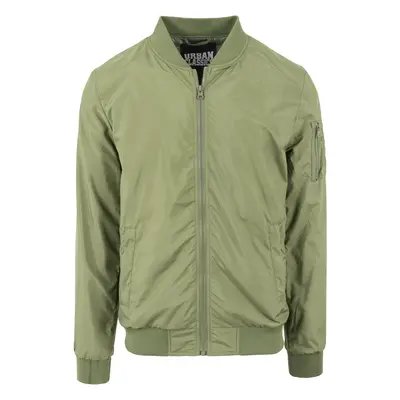 Light Bomber Jacket olivová