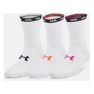 Under Armour Ponožky UA Essential Nv Mid Crew 3pk-WHT - Dámské