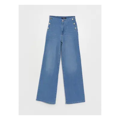 LC Waikiki High Waist Wideleg Women's Jean Trousers