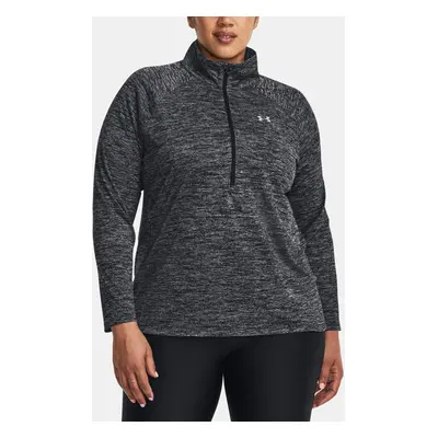 Under Armour Tričko UA Tech 1/2 Zip - Twist&-BLK - Dámské