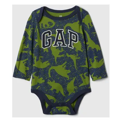 GAP Baby bavlněné body s logem - Kluci