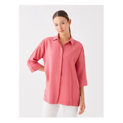 LC Waikiki Plain Long Sleeve Oversize Women's Shirt