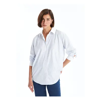 LC Waikiki Striped Oversize Women's Shirt