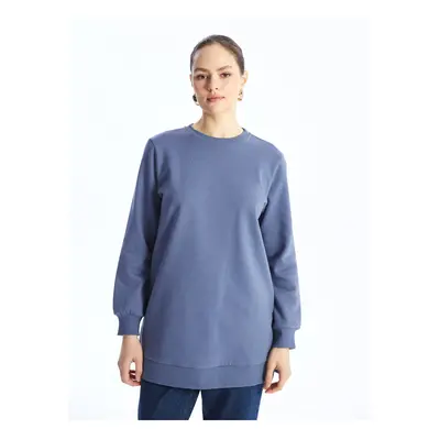 LC Waikiki Crew Neck Plain Long Sleeve Women's Sweatshirt Tunic