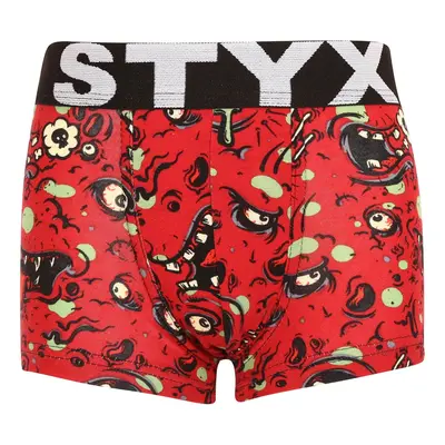 Dětské boxerky Styx art sportovní guma zombie