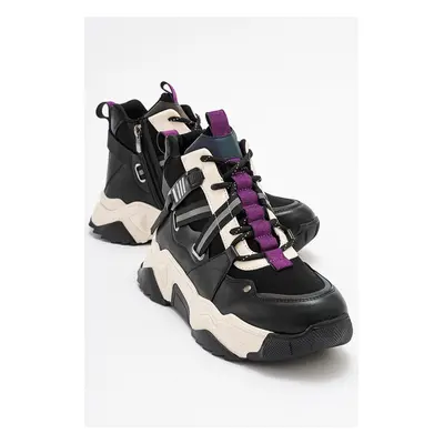 LuviShoes CLARA Black Purple Women's Sports Boots