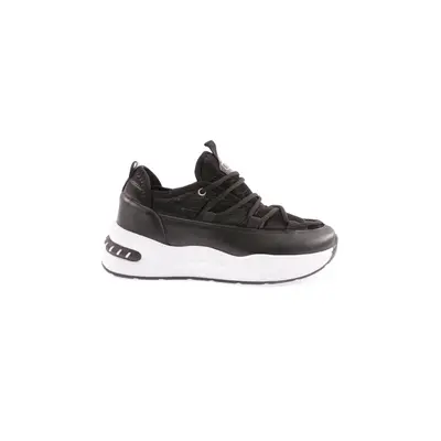 DGN Z88 23y Women's Thick Sole Sneakers Shoes Black