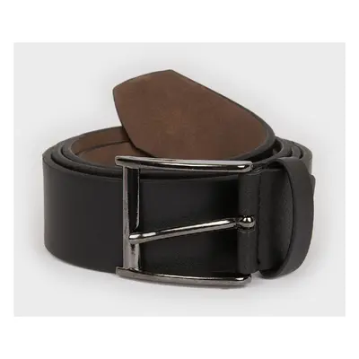 DEFACTO Men's Rectangular Buckle Faux Leather Classic Belt