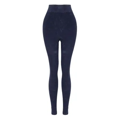 Trendyol Dark Navy Washed Seamless Full Length Knitted Sports Leggings