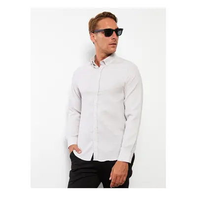 LC Waikiki Slim Fit Long Sleeve Poplin Men's Shirt