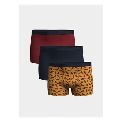 LC Waikiki Standard Mold Flexible Fabric Men's Boxer 3-Piece