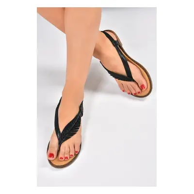 Fox Shoes Black Women's Sandals