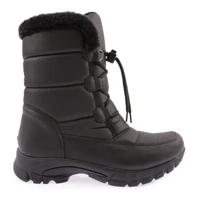 DGN Women's Shearling Accessories Lace-Up Boots