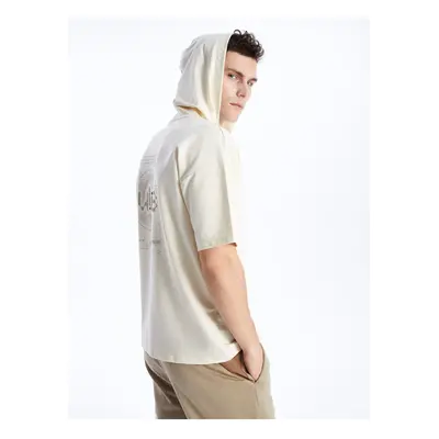 LC Waikiki Men's Hooded Short Sleeve Printed T-Shirt