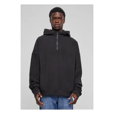 Pánská fleesová mikina Oversized Half Zip Hoody černá