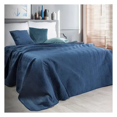 Eurofirany Unisex's Bedspread Navy Blue