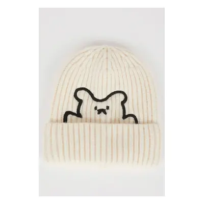 DEFACTO Baby Boy Embroidered Knitwear Beret