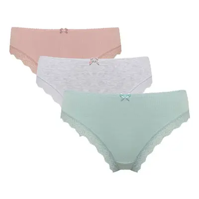 DEFACTO Fall in Love Lace Detailed Ribana 3-Pack Slip Panties