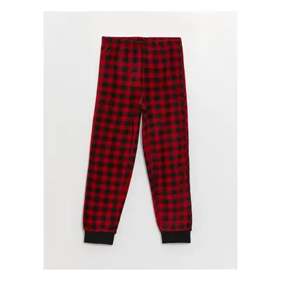 LC Waikiki Lcw Elastic Waist Plaid Fleece Boy's Pajama Bottom