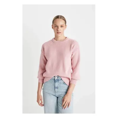 DEFACTO Regular Fit Crew Neck Knitwear Sweater