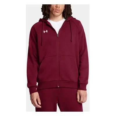 Pánská mikina Under Armour UA Rival Fleece FZ Hoodie-RED - Pánské