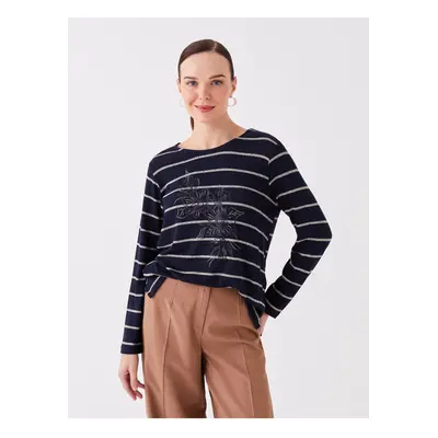 LC Waikiki Crew Neck Striped Long Sleeve Women's Blouse