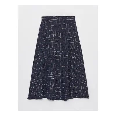 LC Waikiki Comfortable Pattern Patterned Women's Skirt with Elastic Waist