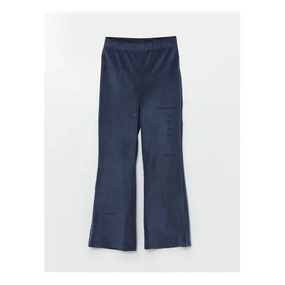 LC Waikiki Basic Corduroy Girl's Sweatpants with Elastic Waist.