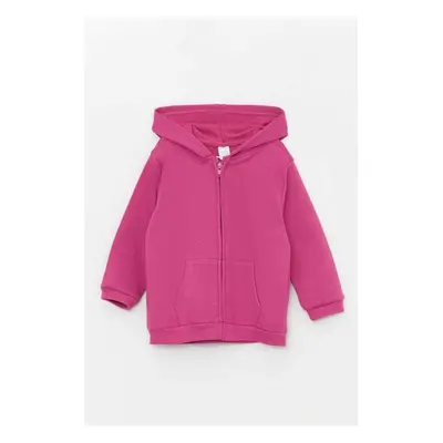 LC Waikiki Hooded Long Sleeve Baby Girl Zipper Sweatshirt