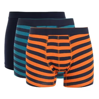 DEFACTO Men's Striped 3-Pack Boxer