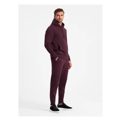 Ombre BASIC men's cotton tracksuit set kangaroo sweatshirt + joggers