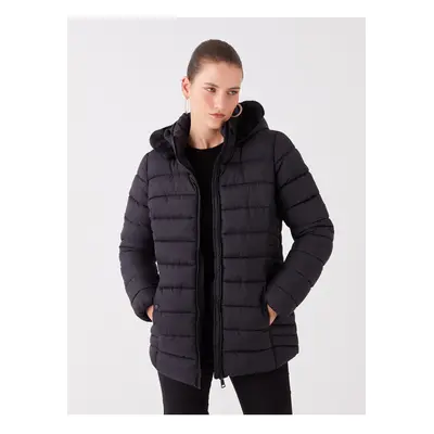 LC Waikiki Women's Hooded Plain Puffer Coat