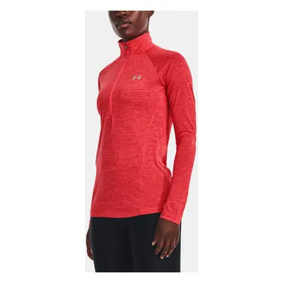 Under Armour Tričko Tech 1/2 Zip - Twist-RED - Dámské