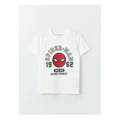 LC Waikiki Crew Neck Spiderman Printed Short Sleeve Boys' T-Shirt