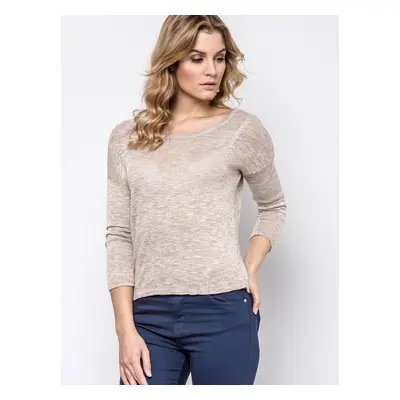 Short sweater beige