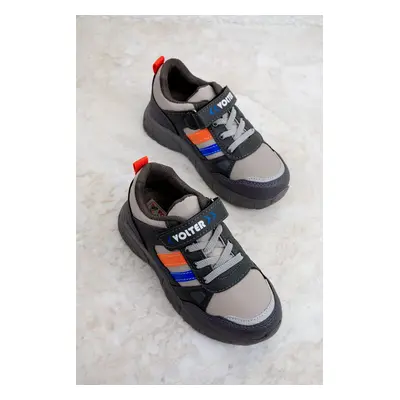 Soho Smoke-Orange Kids Sneaker