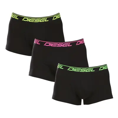 3PACK pánské boxerky Diesel černé