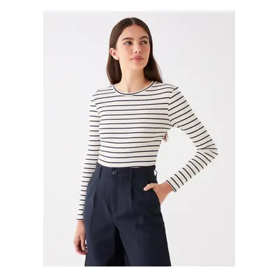 LC Waikiki Crew Neck Striped Long Sleeve Women's T-Shirt