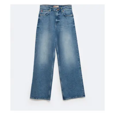 Big Star Kids's Wide Trousers Denim 473