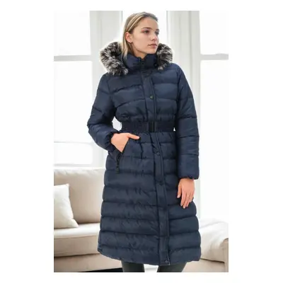 Z6769 DEWBERRY WOMEN'S COAT-NAVY-1