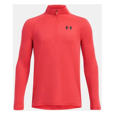 Chlapecké tričko Under Armour UA Tech 2.0 1/2 Zip-RED - Kluci