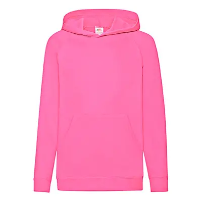 Pink Children's Hoodie Fruit of the Loom