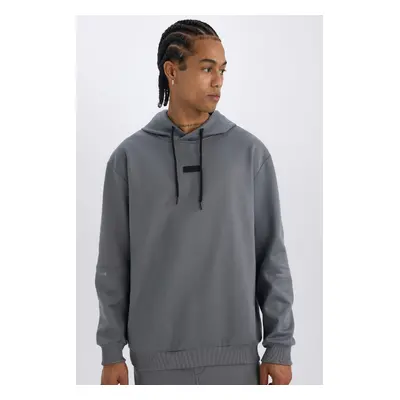 DeFactoFit Standard Fit Hooded Basic Plain Sportsman Sweatshirt