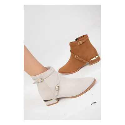 Soho Beige Suede Women's Boots & Bootie