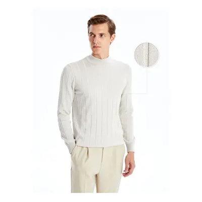 LC Waikiki Half Turtleneck Long Sleeve Men's Knitwear Sweater