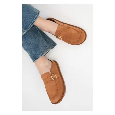 Soho Tan Suede Women's Slippers