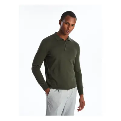 LC Waikiki Polo Neck Long Sleeve Men's Knitwear Sweater