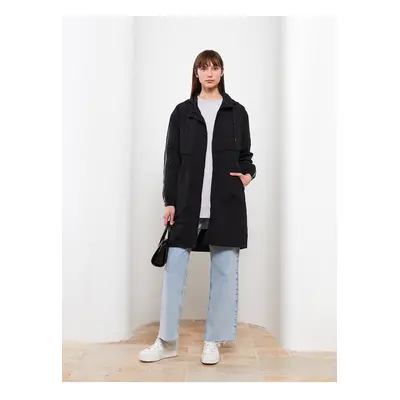 LC Waikiki Hooded Plain Long Sleeve Women's Coat